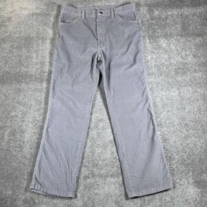 Vintage Rustler‎ Pants Men's 36x30 Gray Corduroy Straight Leg USA Made 89661SM